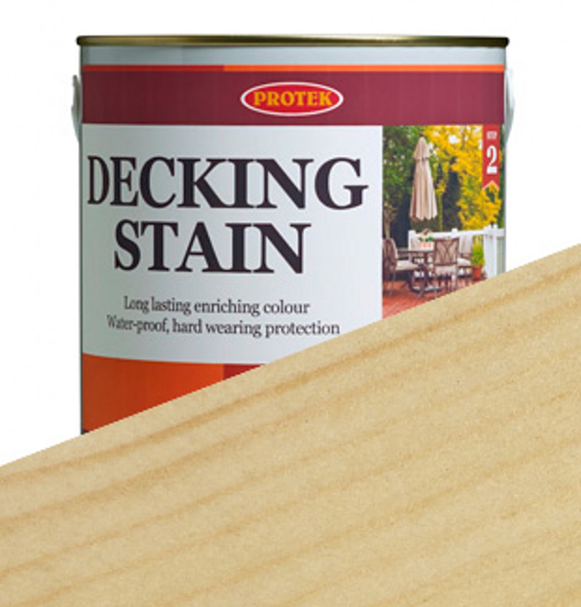 Protek Decking Stain Clear 2.5L Earnshaws Fencing Centres
